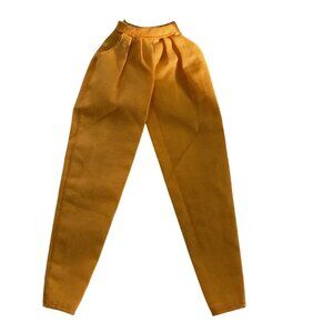 Yellow Fashion Doll Slacks Pants For Collectors & Kids